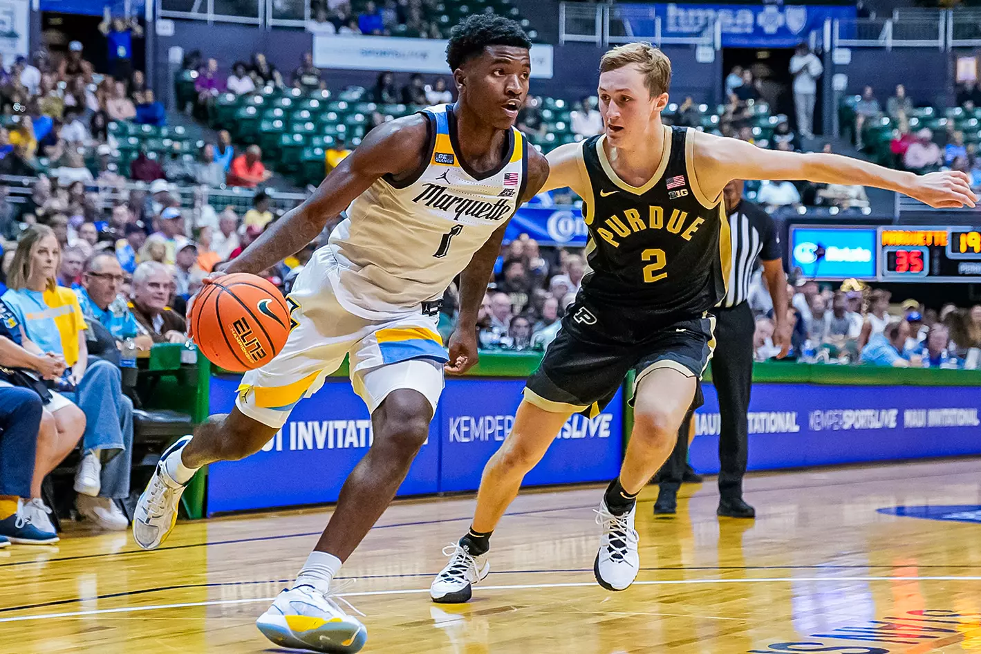 #4 Marquette Basketball Falls to #2 Purdue  75-78  at SimpliFi Center in Honolulu Hawaii on Wednesday November 22, 2023.