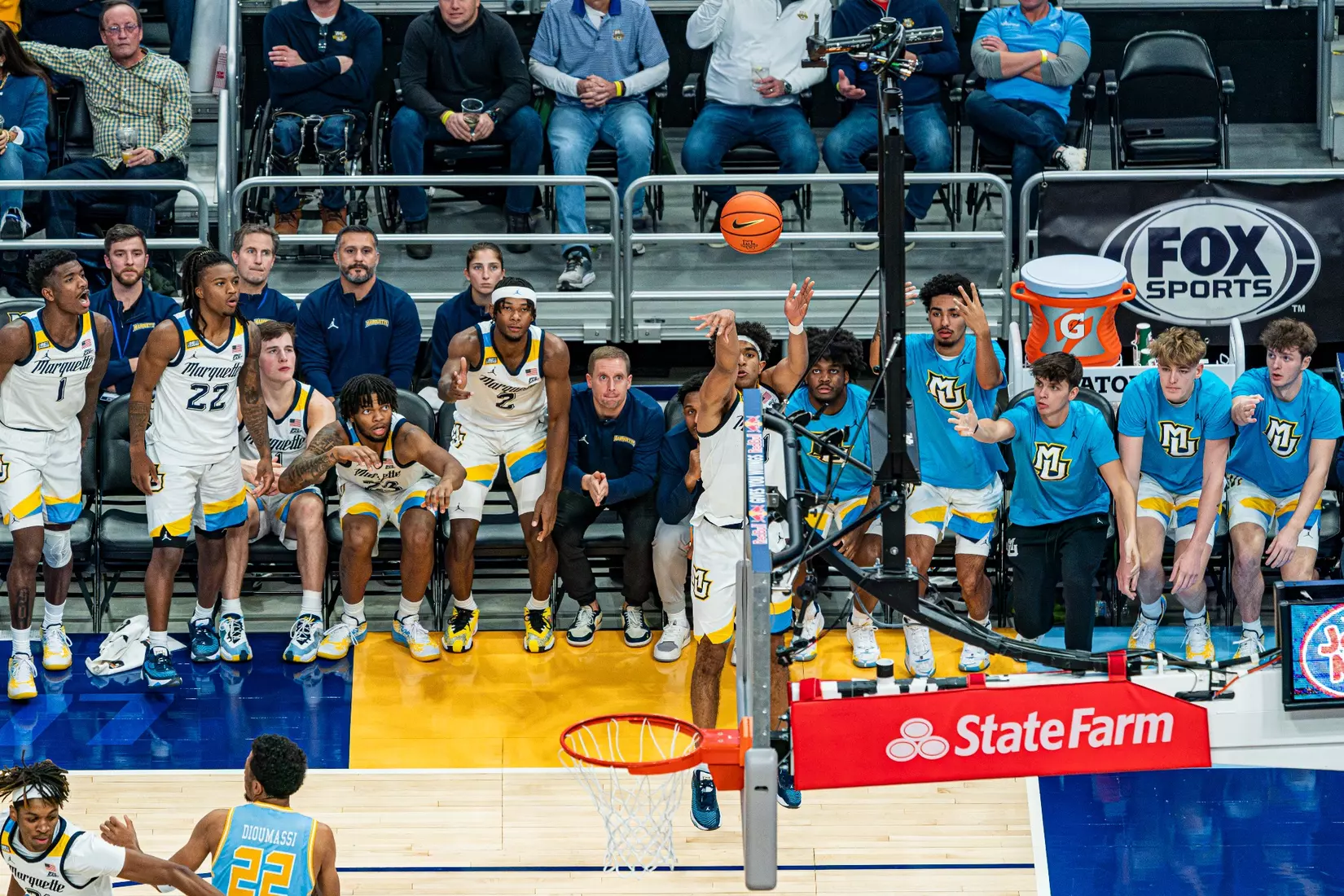 #3 Marquette Basketball defeats Southern University 93-56 at Fiserv Forum on Tuesday November 28, 2023 in Milwaukee, WI.