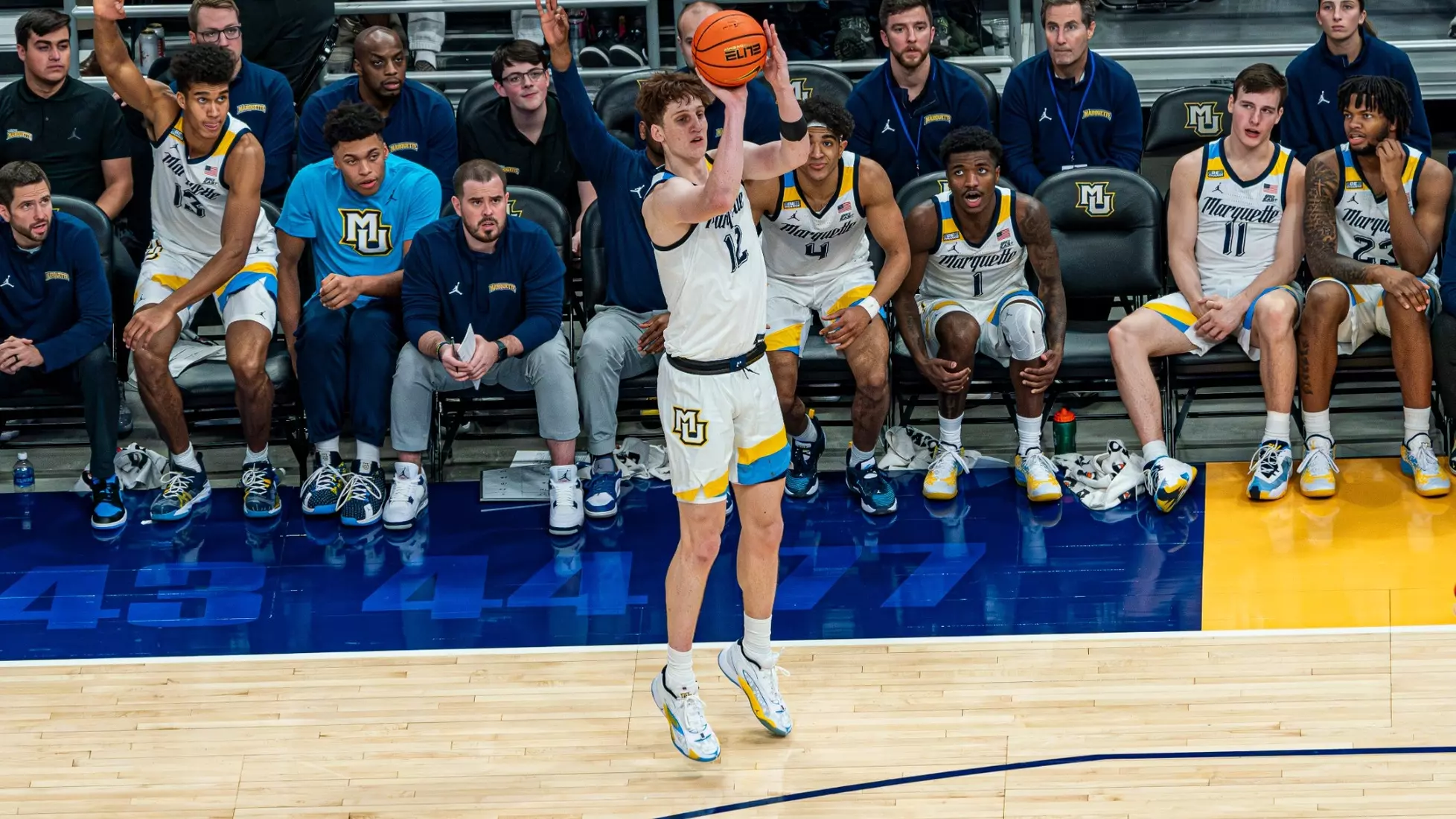 #3 Marquette Basketball defeats Southern University 93-56 at Fiserv Forum on Tuesday November 28, 2023 in Milwaukee, WI.