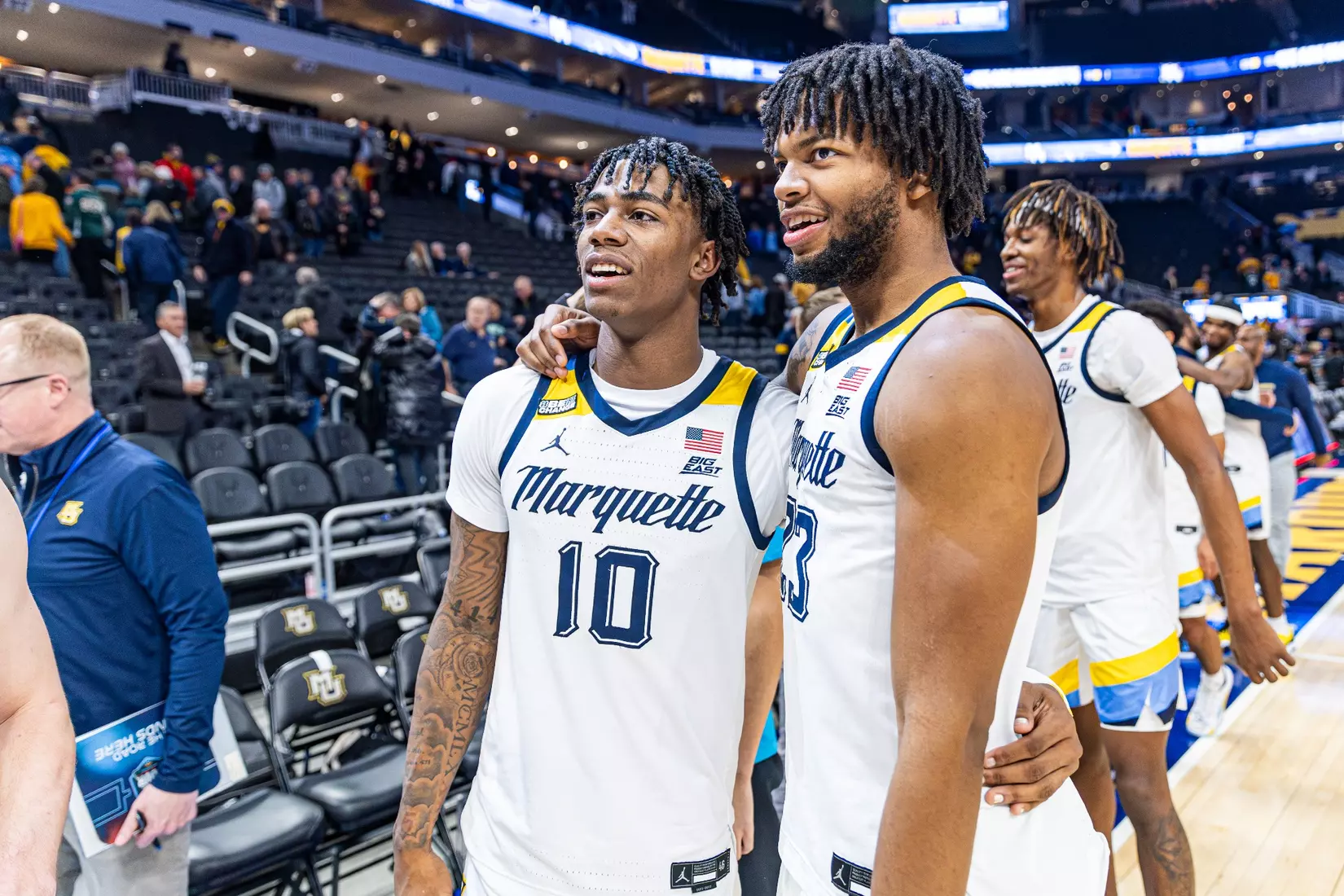 #3 Marquette Basketball defeats Southern University 93-56 at Fiserv Forum on Tuesday November 28, 2023 in Milwaukee, WI.