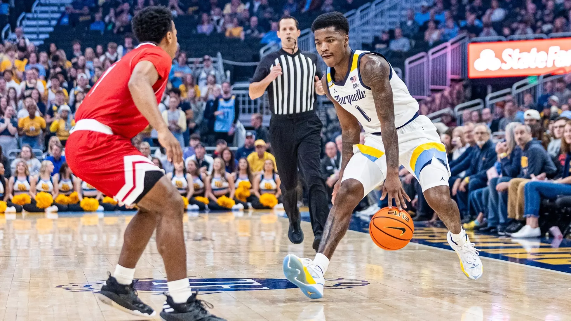 #5 Marquette Men's Basketball defeats Northern Illinois University 92-70 at Fiserv Forum on Monday November 6, 2023 in Milwaukee, WI.