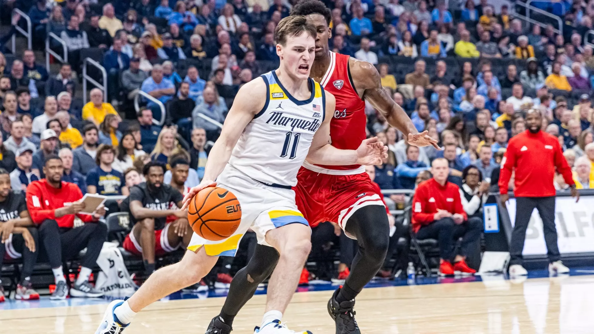 #5 Marquette Men's Basketball defeats Northern Illinois University 92-70 at Fiserv Forum on Monday November 6, 2023 in Milwaukee, WI.