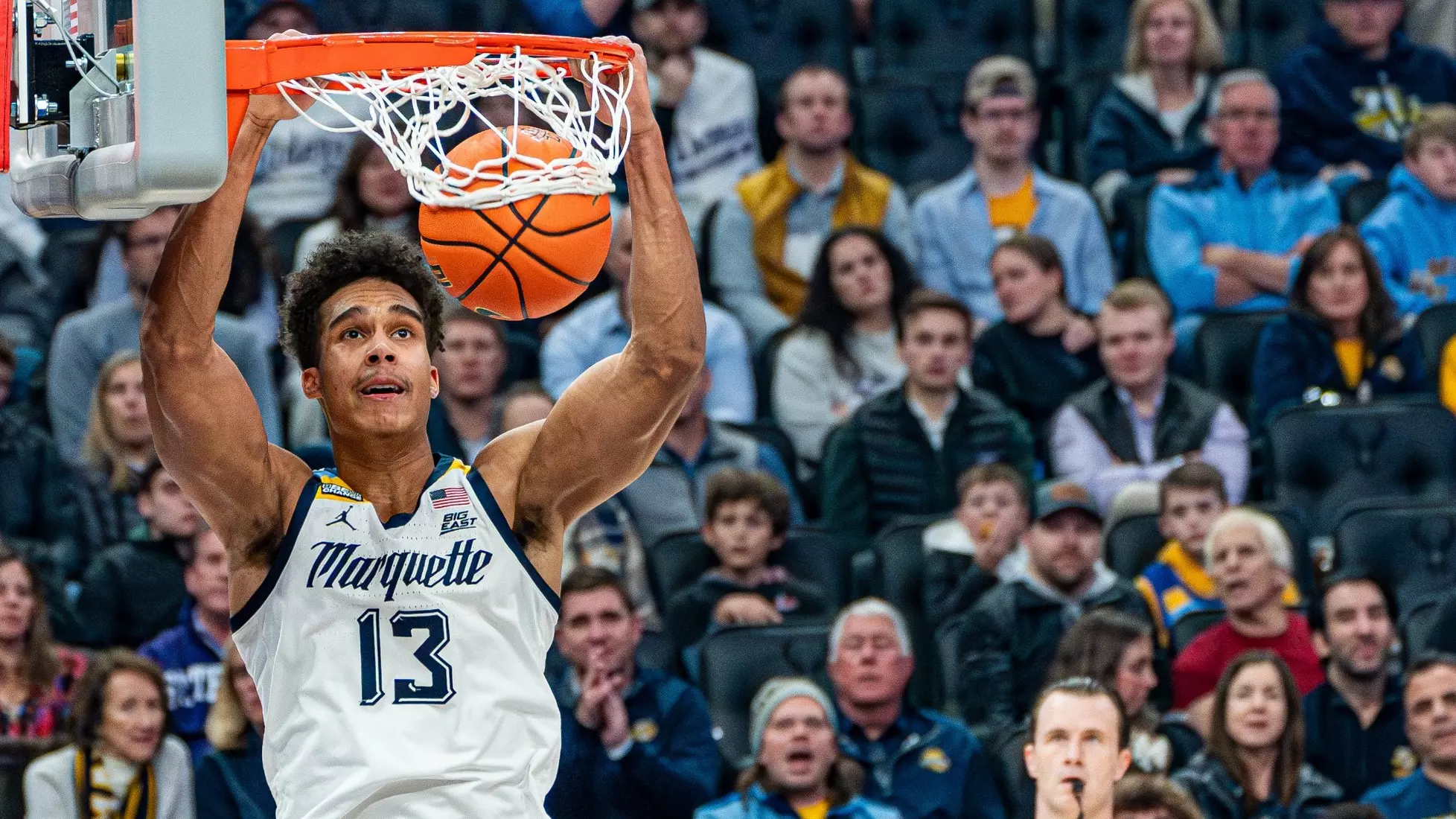 #7 Marquette Golden Eagles defeat St. Thomas 84-79 on Thursday, December 14, 2023 at Fiserv Fourm in Milwaukee, WI.