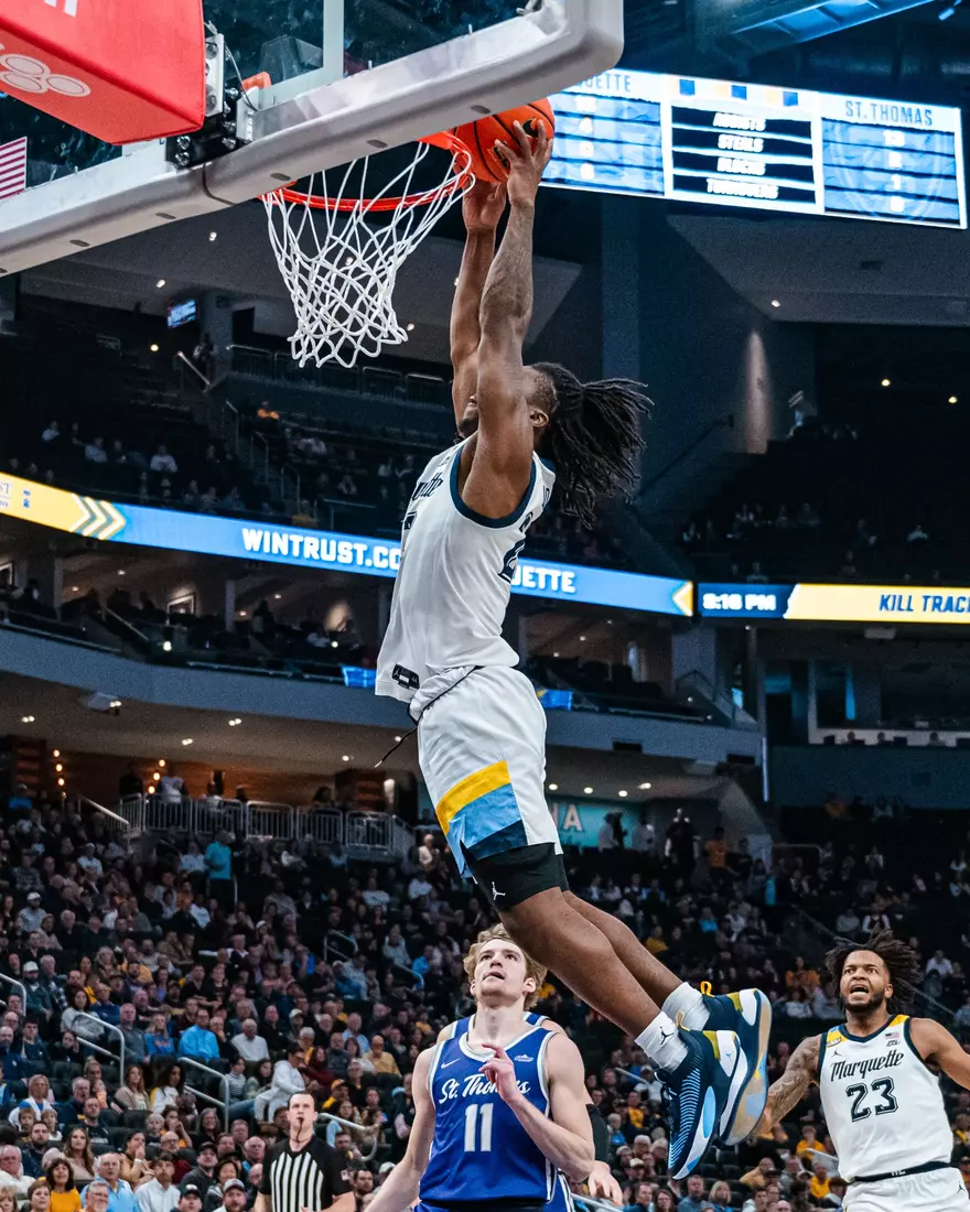No. 7 Marquette Golden Eagles defeat  St. Thomas 84-79 on Thursday, December 14, 2023 at Fiserv Fourm