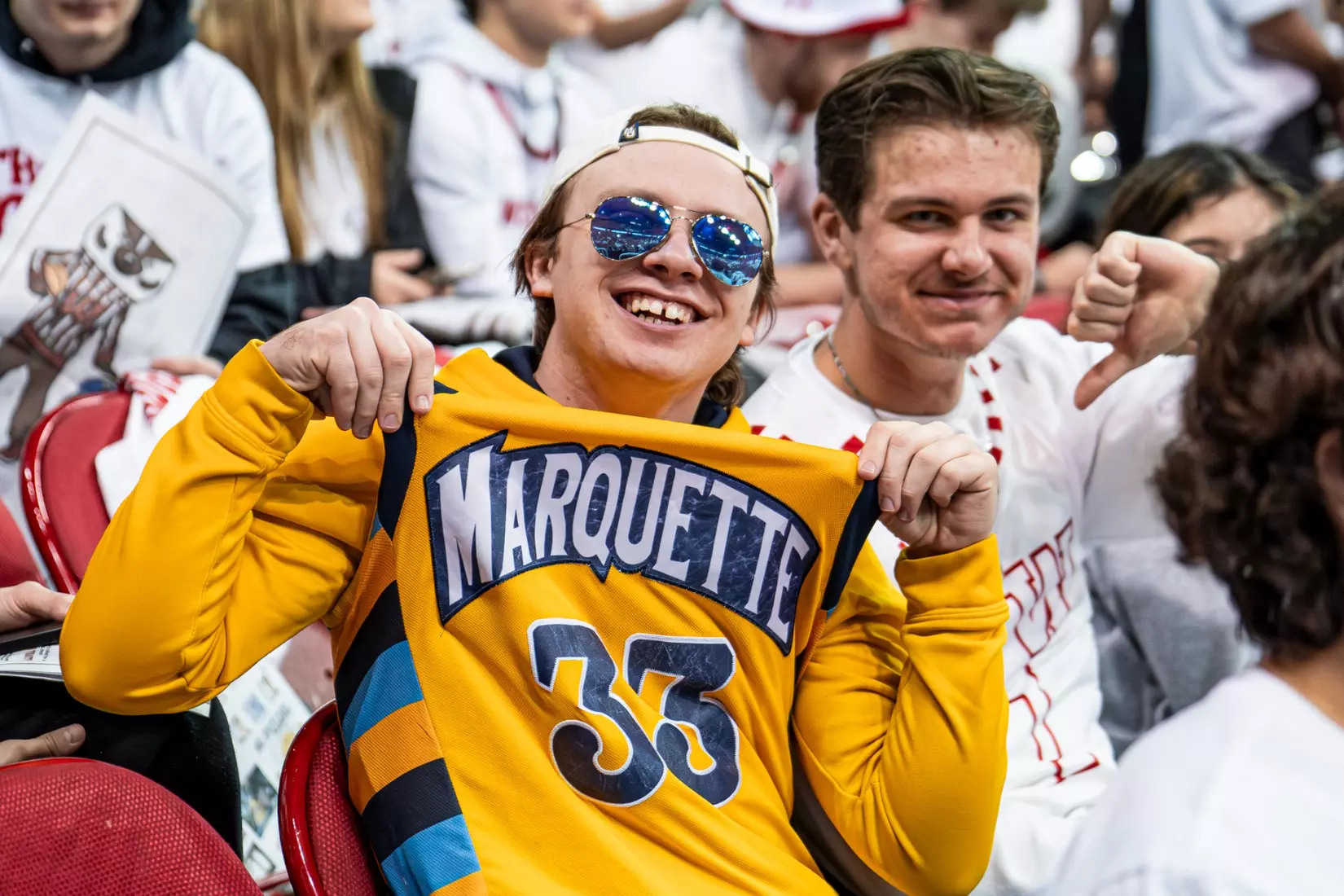 #3 Marquette Basketball falls to Wiscosnin Badgers 64-75 at Kohl Center in Madison, Wisconsin on Saturday December 2, 2023.