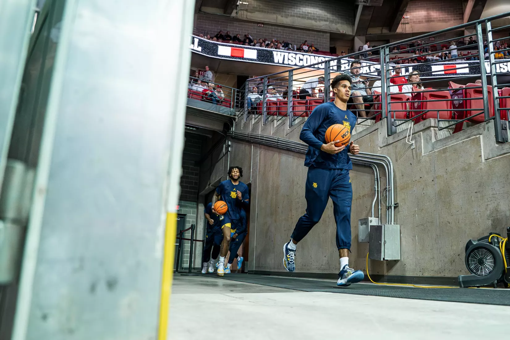 #3 Marquette Basketball falls to Wiscosnin Badgers 64-75 at Kohl Center in Madison, Wisconsin on Saturday December 2, 2023.