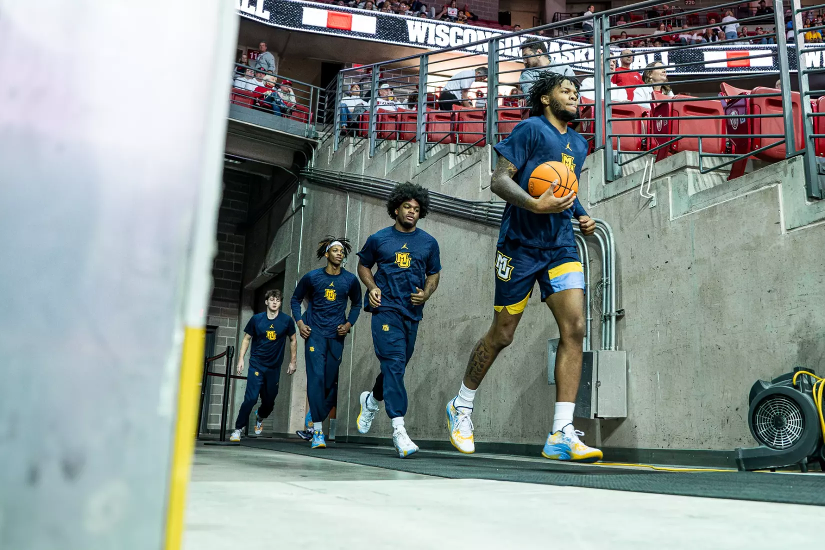 #3 Marquette Basketball falls to Wiscosnin Badgers 64-75 at Kohl Center in Madison, Wisconsin on Saturday December 2, 2023.