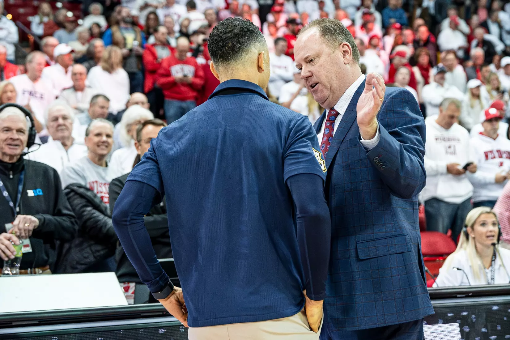 #3 Marquette Basketball falls to Wiscosnin Badgers 64-75 at Kohl Center in Madison, Wisconsin on Saturday December 2, 2023.