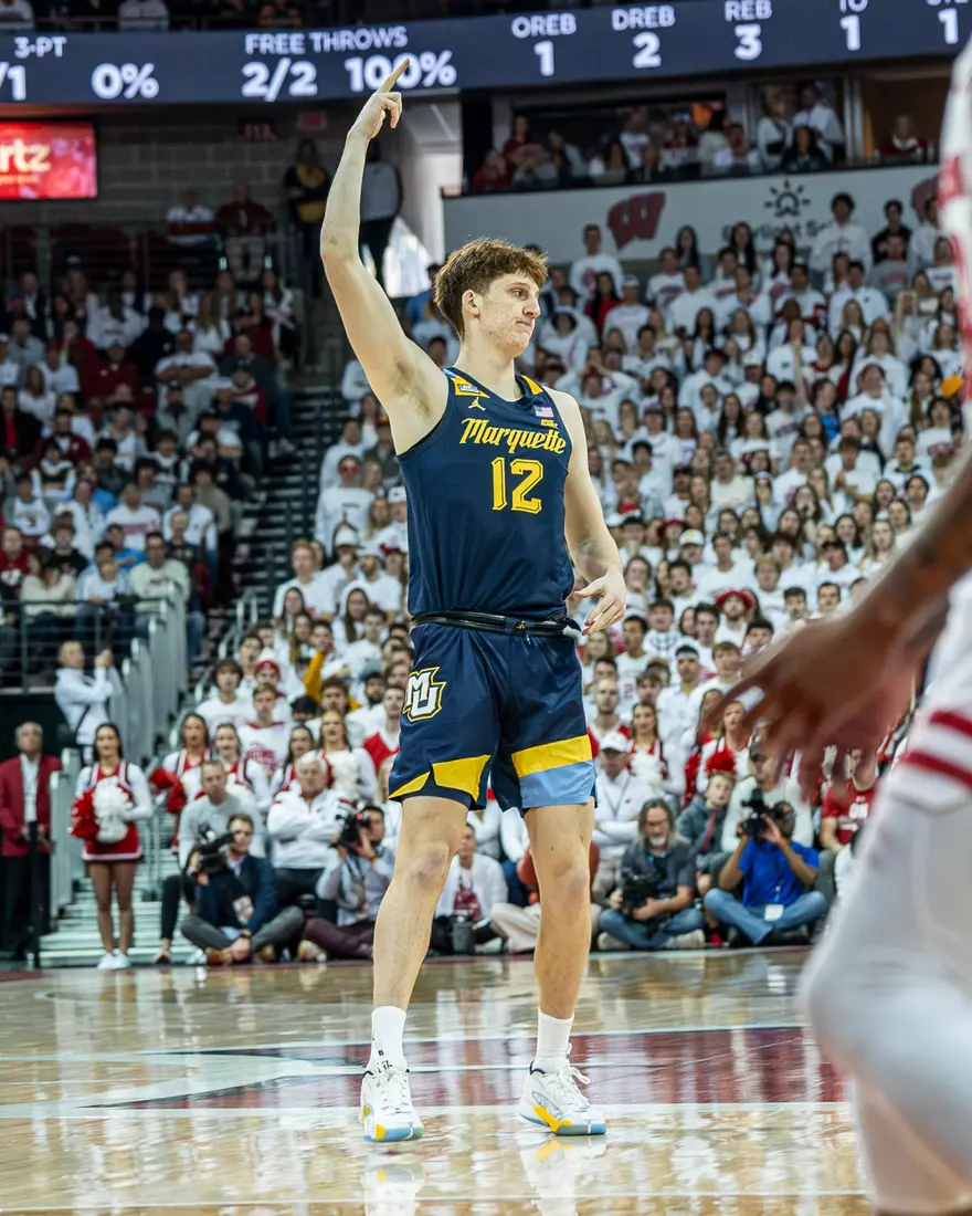 #3 Marquette Basketball falls to Wiscosnin Badgers 64-75 at Kohl Center in Madison, Wisconsin on Saturday December 2, 2023.