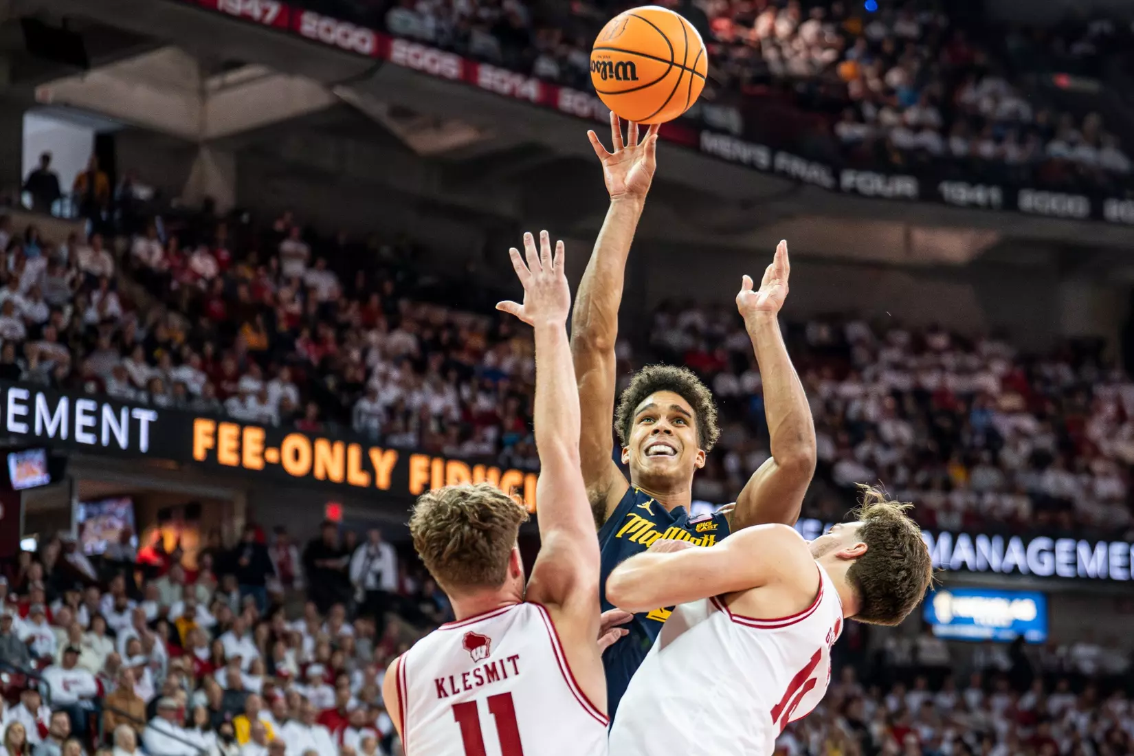 #3 Marquette Basketball falls to Wiscosnin Badgers 64-75 at Kohl Center in Madison, Wisconsin on Saturday December 2, 2023.