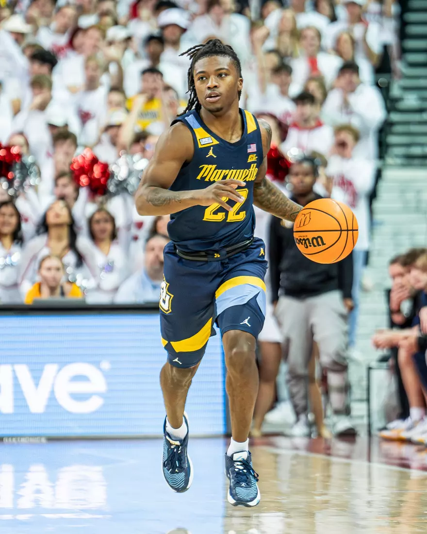 #3 Marquette Basketball falls to Wiscosnin Badgers 64-75 at Kohl Center in Madison, Wisconsin on Saturday December 2, 2023.