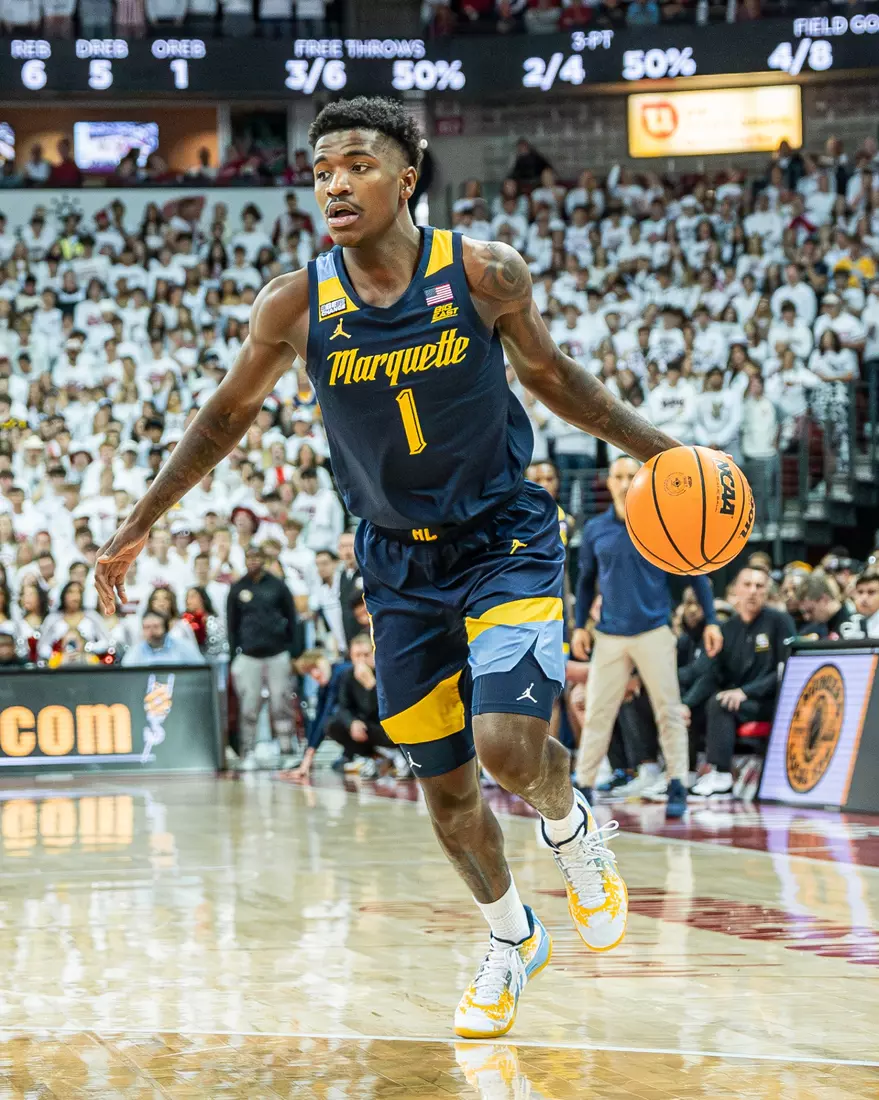 #3 Marquette Basketball falls to Wiscosnin Badgers 64-75 at Kohl Center in Madison, Wisconsin on Saturday December 2, 2023.