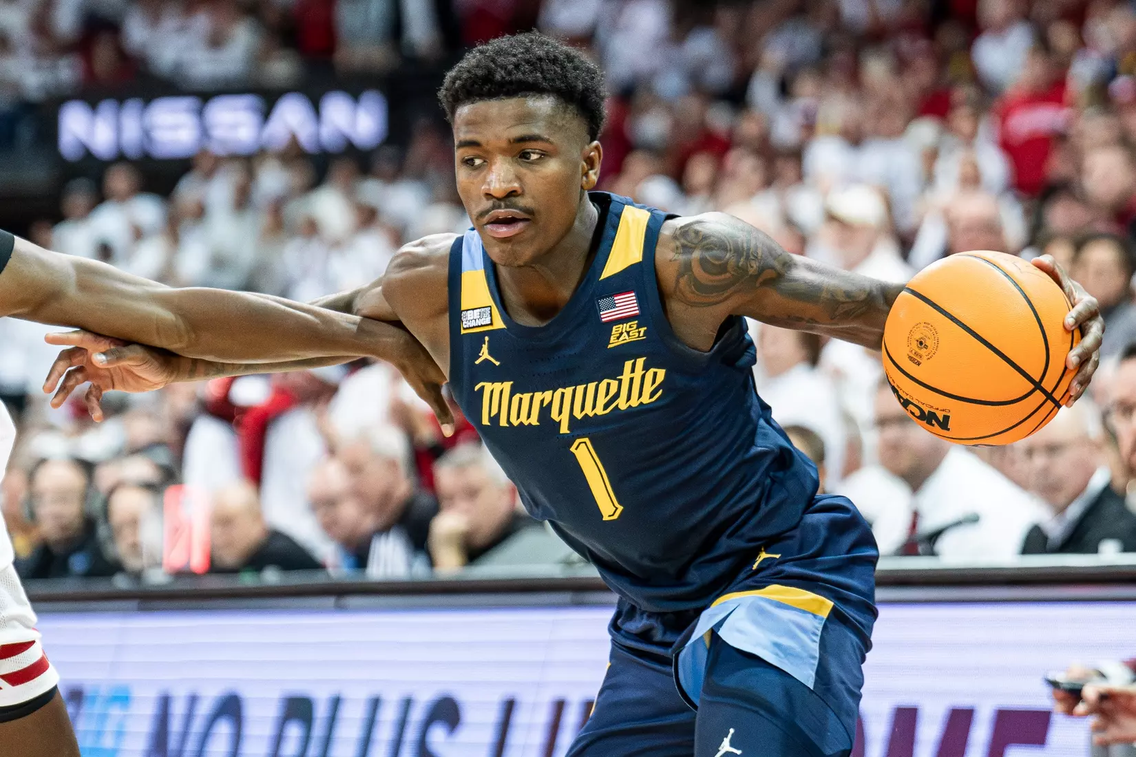 #3 Marquette Basketball falls to Wiscosnin Badgers 64-75 at Kohl Center in Madison, Wisconsin on Saturday December 2, 2023.