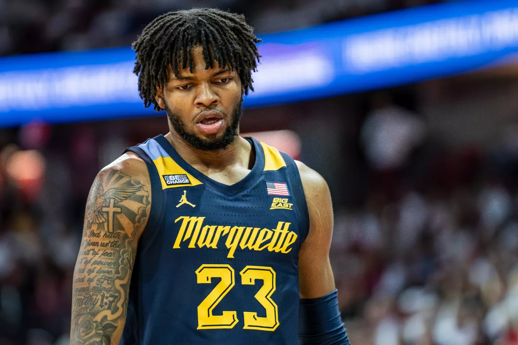 #3 Marquette Basketball falls to Wiscosnin Badgers 64-75 at Kohl Center in Madison, Wisconsin on Saturday December 2, 2023.