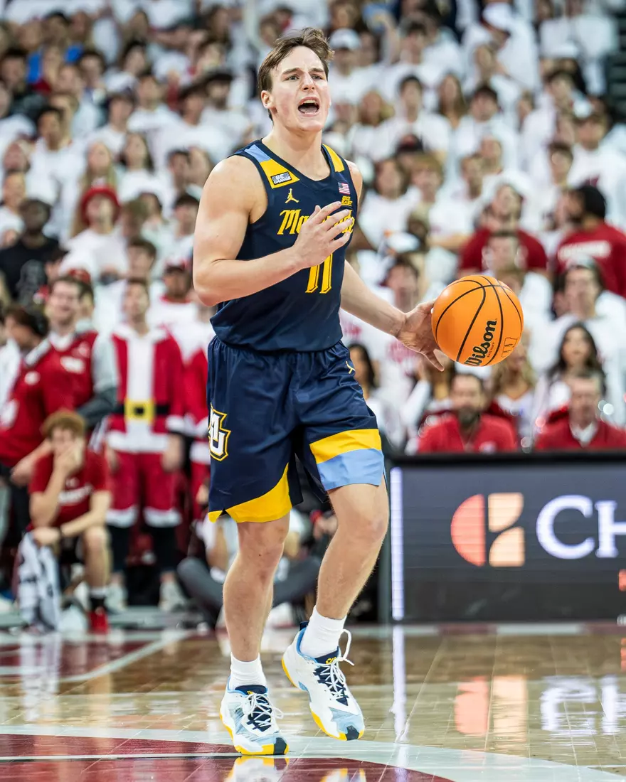 #3 Marquette Basketball falls to Wiscosnin Badgers 64-75 at Kohl Center in Madison, Wisconsin on Saturday December 2, 2023.