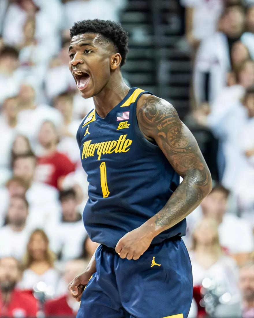 #3 Marquette Basketball falls to Wiscosnin Badgers 64-75 at Kohl Center in Madison, Wisconsin on Saturday December 2, 2023.