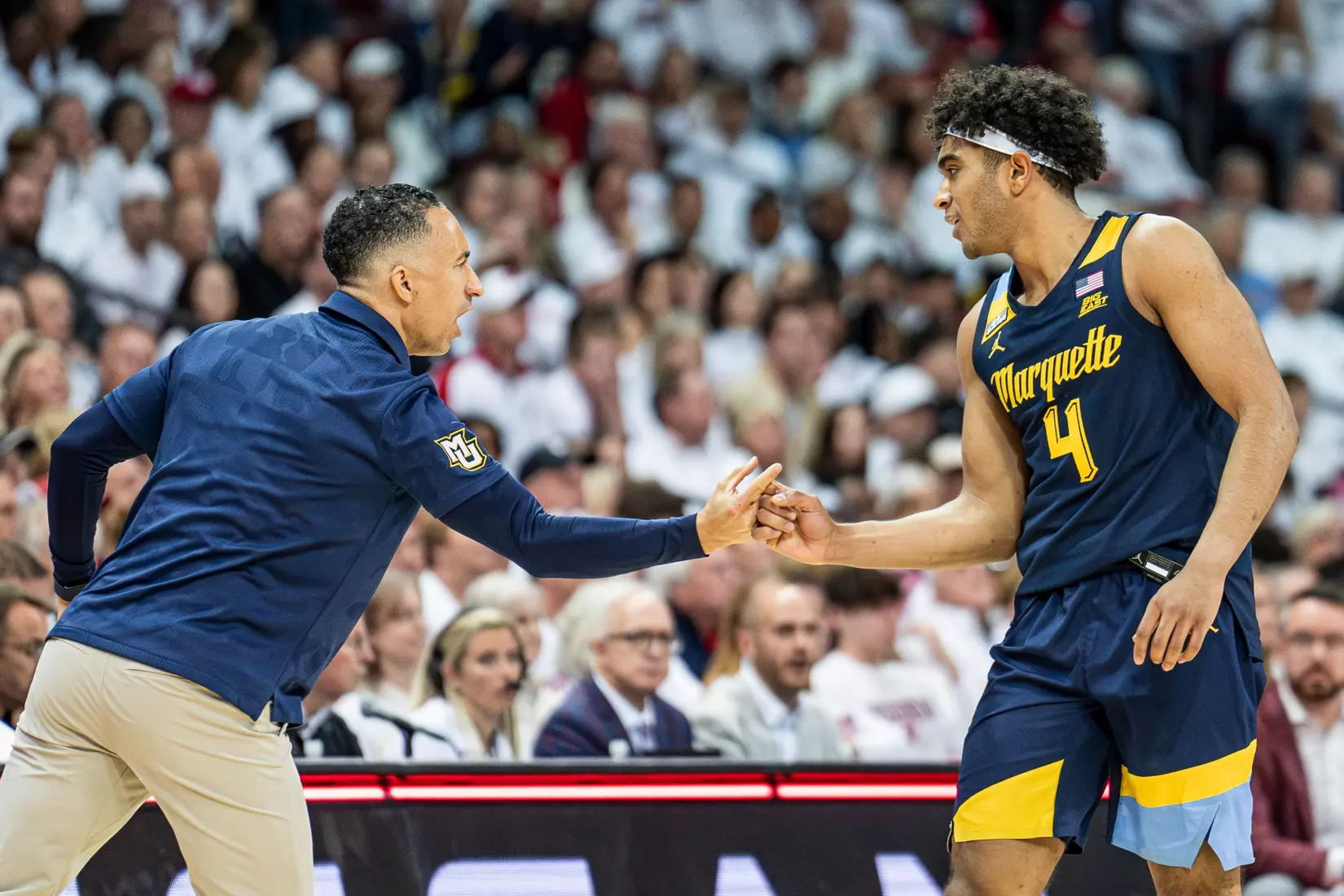 #3 Marquette Basketball falls to Wiscosnin Badgers 64-75 at Kohl Center in Madison, Wisconsin on Saturday December 2, 2023.