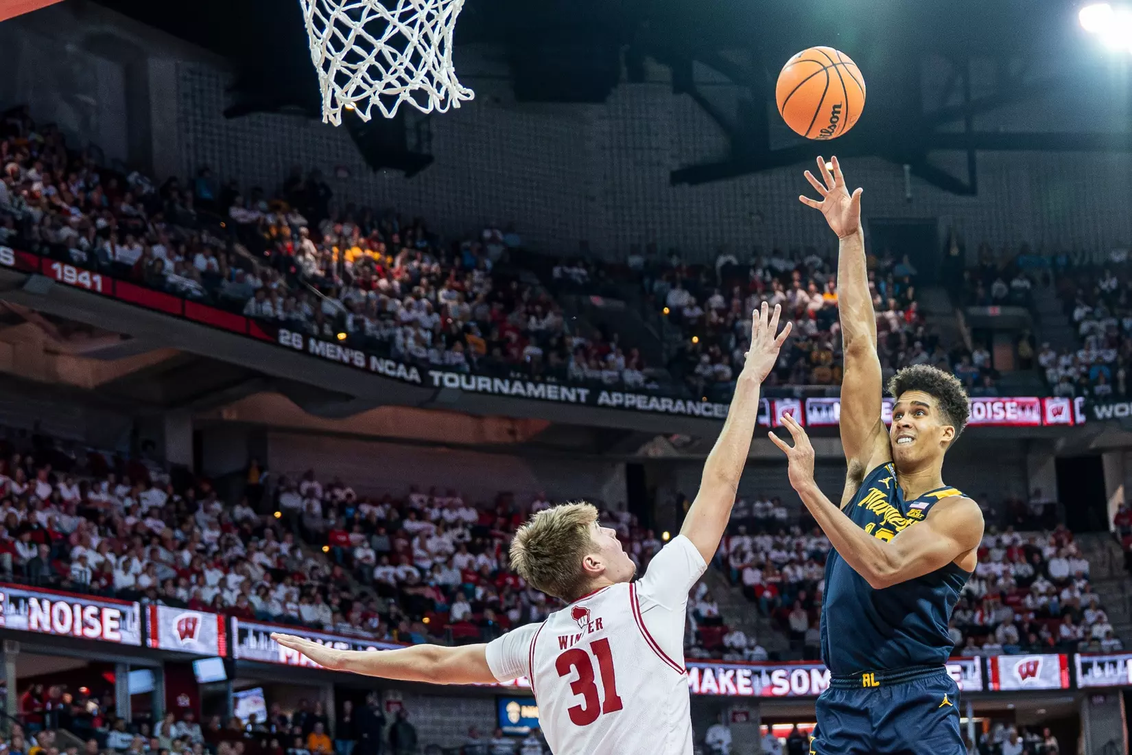 #3 Marquette Basketball falls to Wiscosnin Badgers 64-75 at Kohl Center in Madison, Wisconsin on Saturday December 2, 2023.