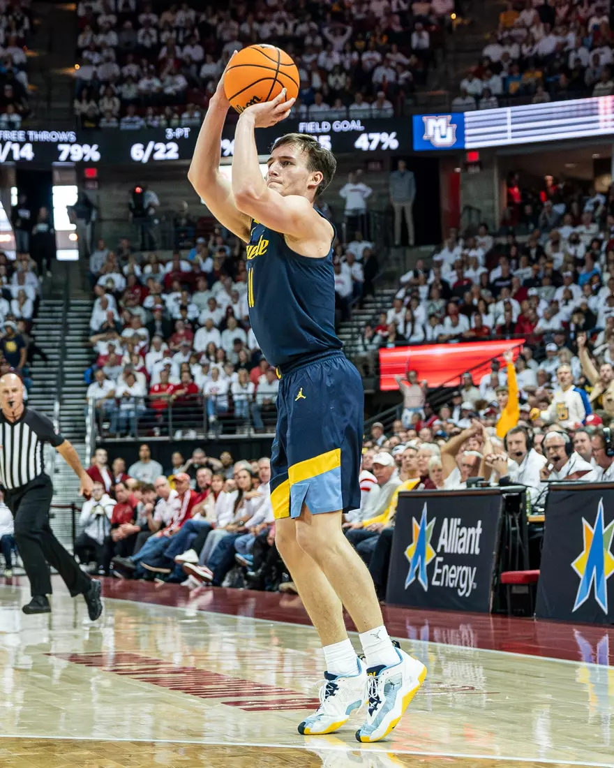 #3 Marquette Basketball falls to Wiscosnin Badgers 64-75 at Kohl Center in Madison, Wisconsin on Saturday December 2, 2023.