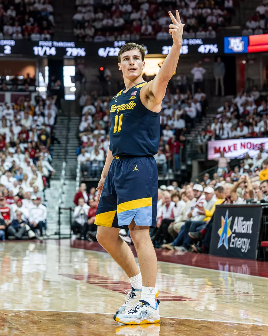 #3 Marquette Basketball falls to Wiscosnin Badgers 64-75 at Kohl Center in Madison, Wisconsin on Saturday December 2, 2023.