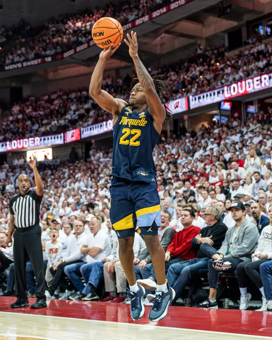 #3 Marquette Basketball falls to Wiscosnin Badgers 64-75 at Kohl Center in Madison, Wisconsin on Saturday December 2, 2023.
