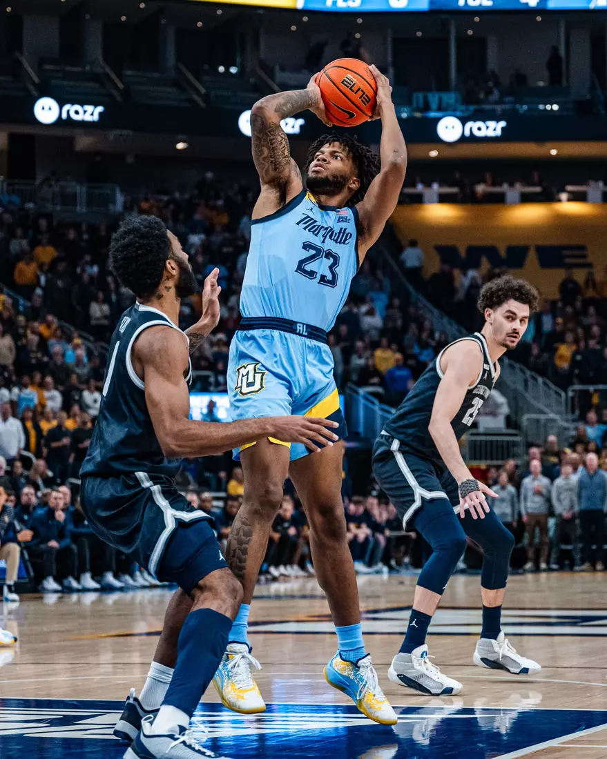 No. 6 Marquette Golden Eagles defeat Georgetown 81-51 on Friday, December 22, 2023 at Fiserv Forum In Milwaukee, WI