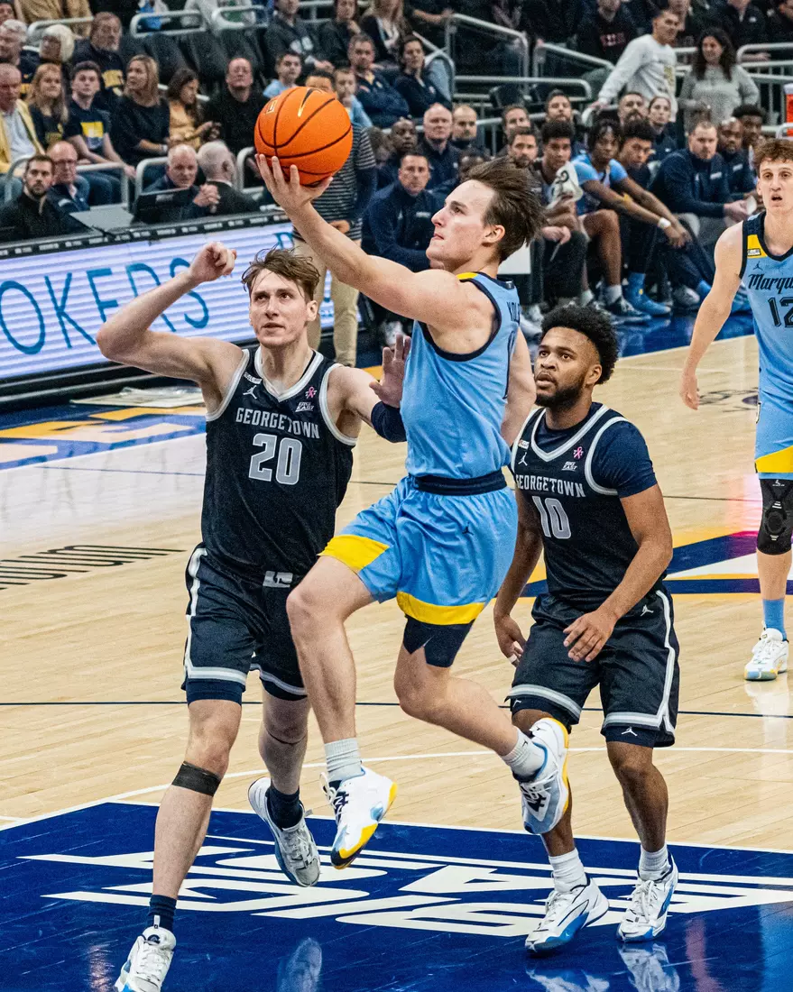 No. 6 Marquette Golden Eagles defeat Georgetown 81-51 on Friday, December 22, 2023 at Fiserv Forum In Milwaukee, WI