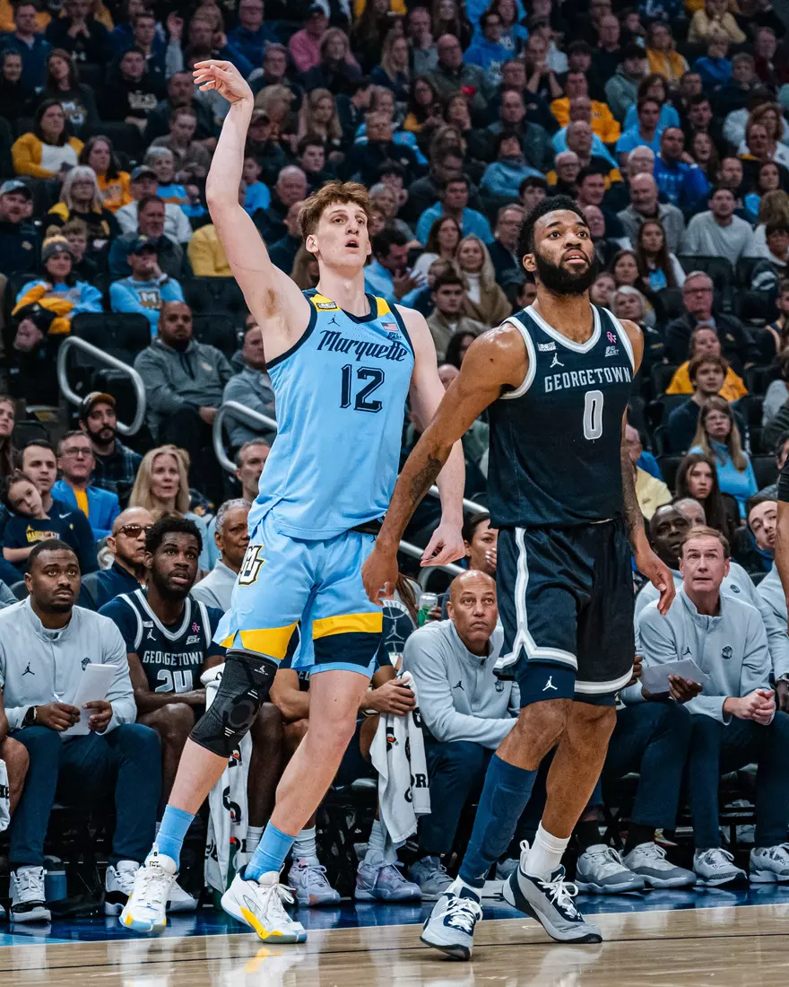 No. 6 Marquette Golden Eagles defeat Georgetown 81-51 on Friday, December 22, 2023 at Fiserv Forum In Milwaukee, WI