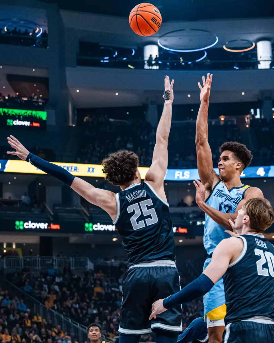 No. 6 Marquette Golden Eagles defeat Georgetown 81-51 on Friday, December 22, 2023 at Fiserv Forum In Milwaukee, WI