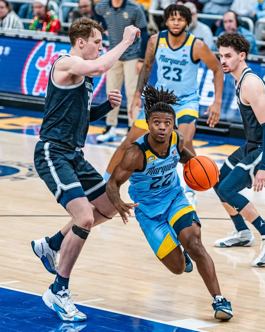 No. 6 Marquette Golden Eagles defeat Georgetown 81-51 on Friday, December 22, 2023 at Fiserv Forum In Milwaukee, WI