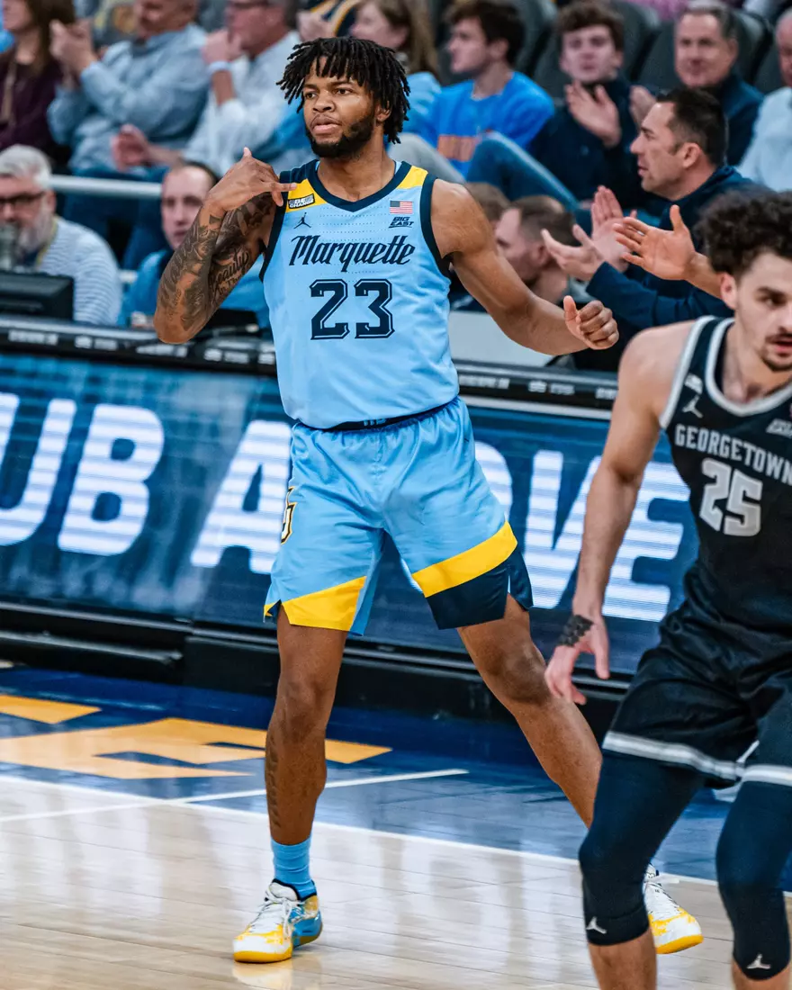 No. 6 Marquette Golden Eagles defeat Georgetown 81-51 on Friday, December 22, 2023 at Fiserv Forum In Milwaukee, WI