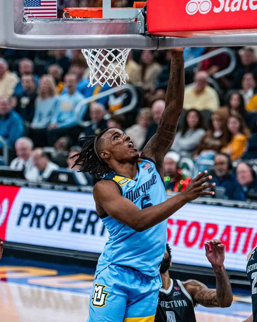 No. 6 Marquette Golden Eagles defeat Georgetown 81-51 on Friday, December 22, 2023 at Fiserv Forum In Milwaukee, WI