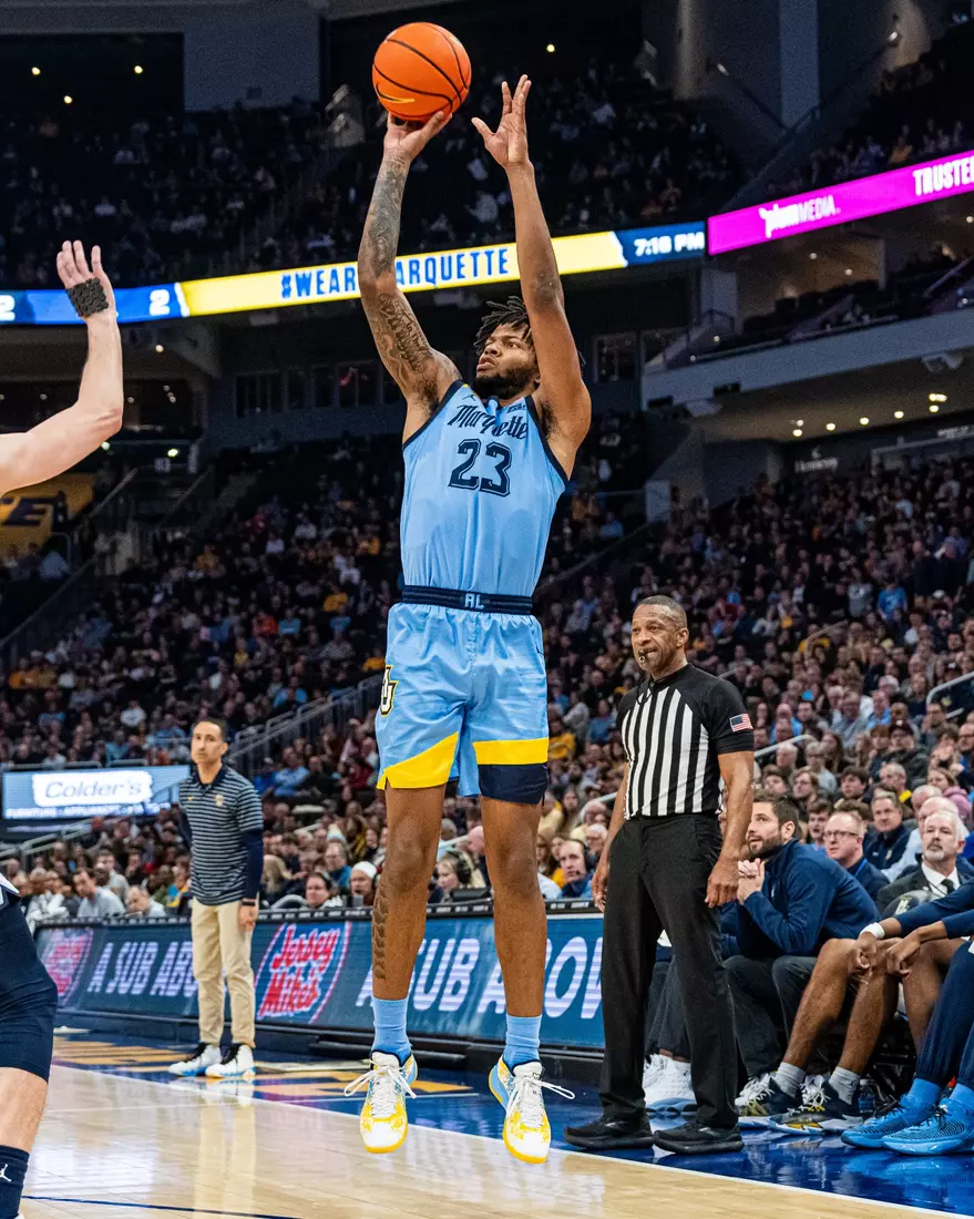 No. 6 Marquette Golden Eagles defeat Georgetown 81-51 on Friday, December 22, 2023 at Fiserv Forum In Milwaukee, WI