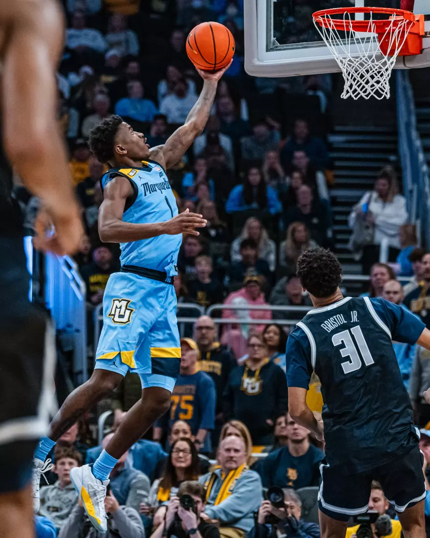 No. 6 Marquette Golden Eagles defeat Georgetown 81-51 on Friday, December 22, 2023 at Fiserv Forum In Milwaukee, WI