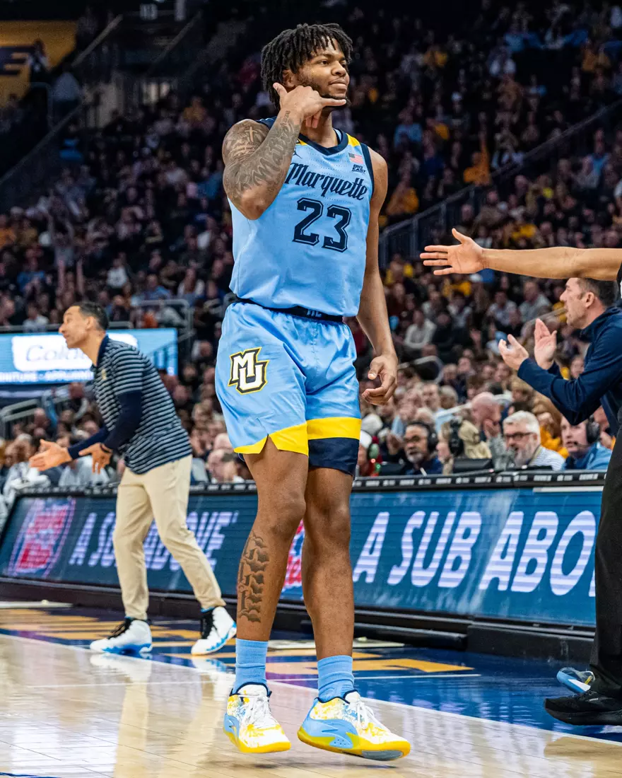 No. 6 Marquette Golden Eagles defeat Georgetown 81-51 on Friday, December 22, 2023 at Fiserv Forum In Milwaukee, WI