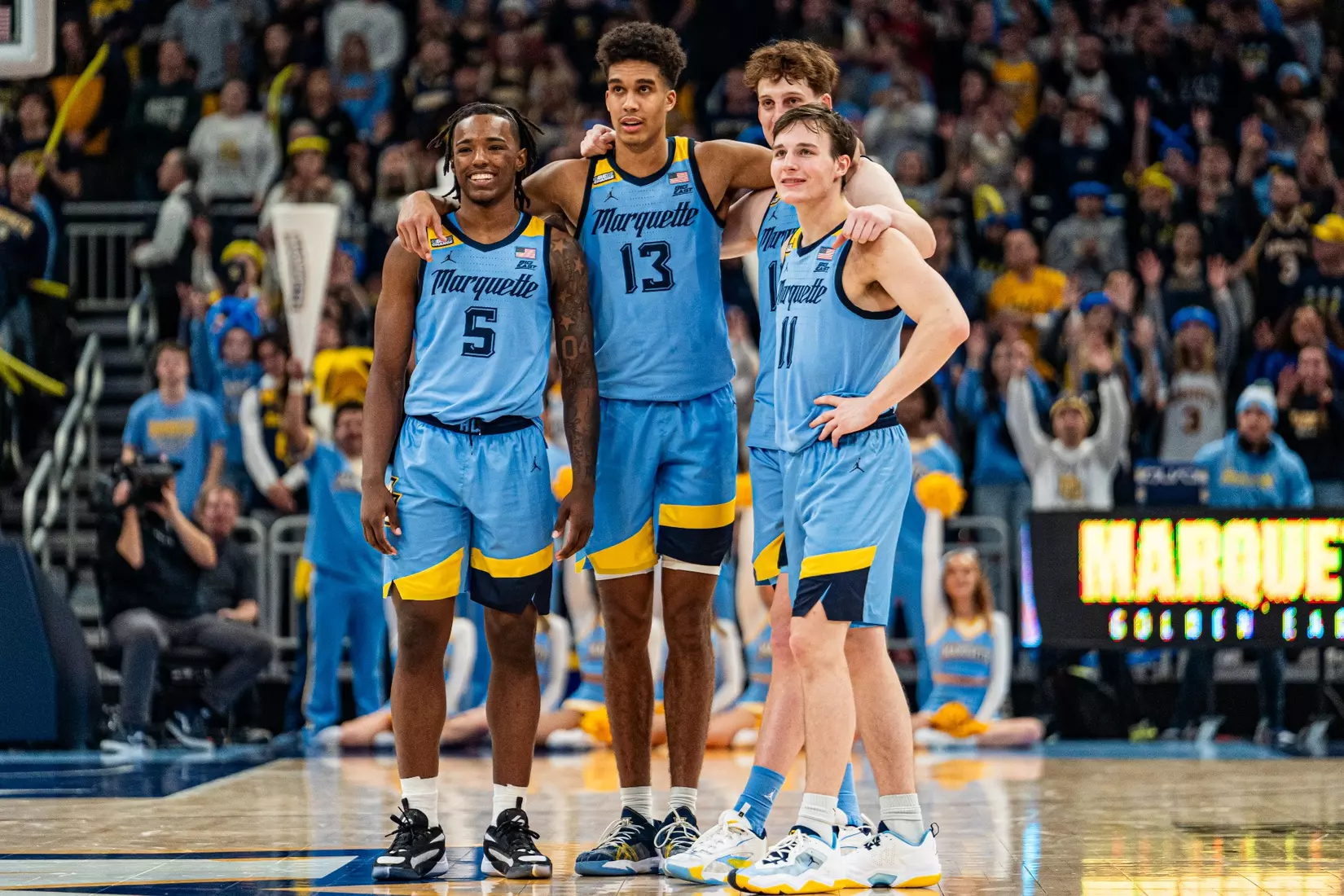 No. 6 Marquette Golden Eagles defeat Georgetown 81-51 on Friday, December 22, 2023 at Fiserv Forum In Milwaukee, WI