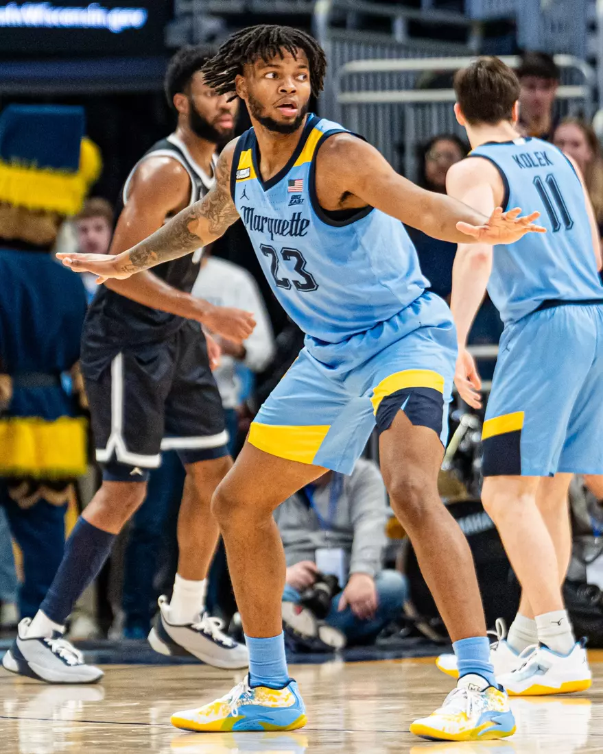 No. 6 Marquette Golden Eagles defeat Georgetown 81-51 on Friday, December 22, 2023 at Fiserv Forum In Milwaukee, WI