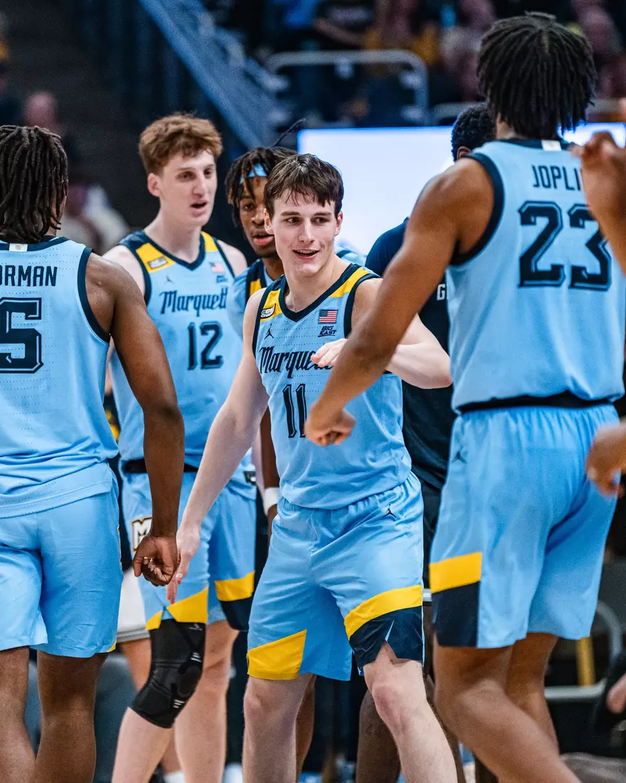 No. 6 Marquette Golden Eagles defeat Georgetown 81-51 on Friday, December 22, 2023 at Fiserv Forum In Milwaukee, WI