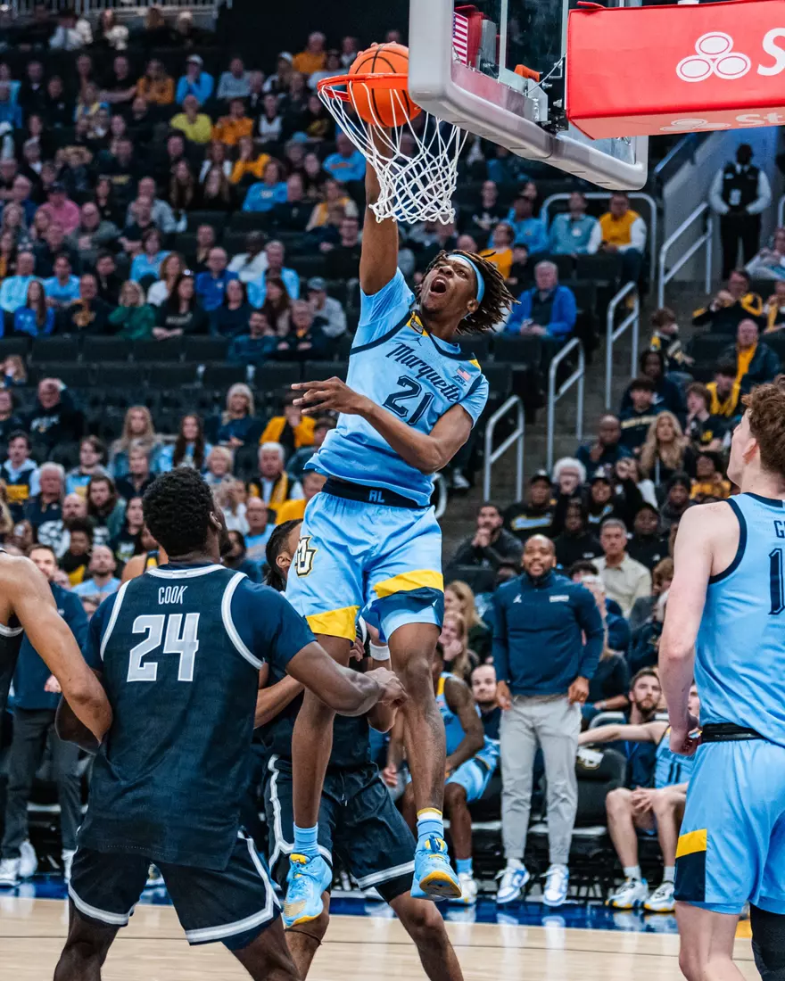 No. 6 Marquette Golden Eagles defeat Georgetown 81-51 on Friday, December 22, 2023 at Fiserv Forum In Milwaukee, WI