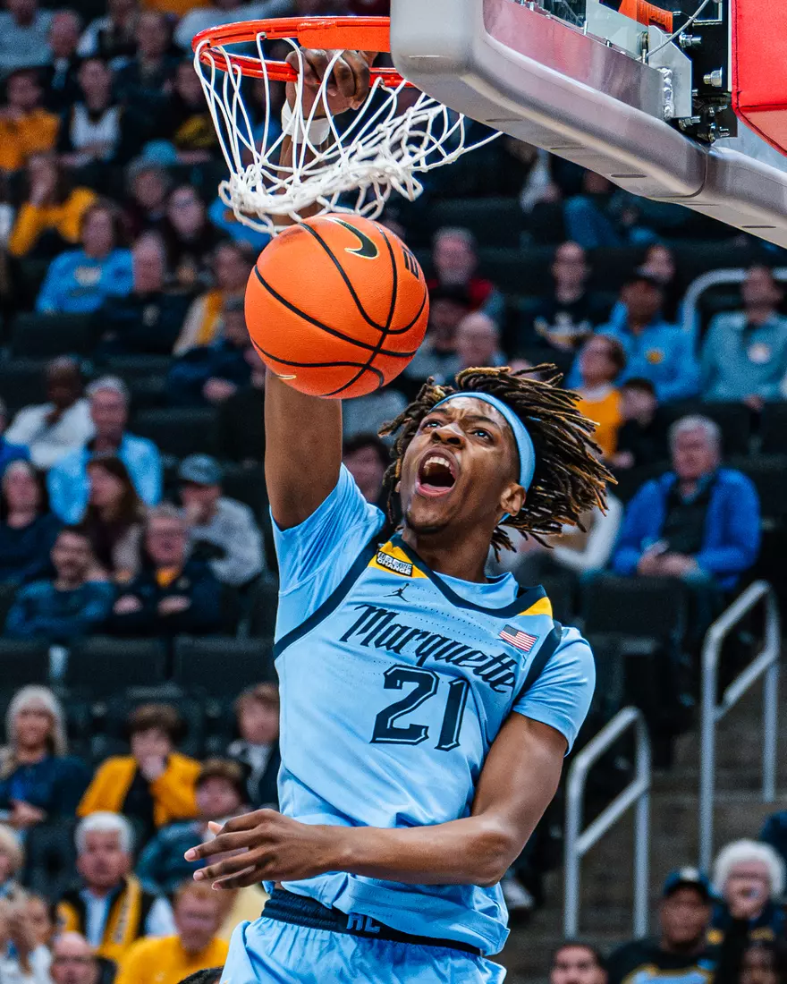No. 6 Marquette Golden Eagles defeat Georgetown 81-51 on Friday, December 22, 2023 at Fiserv Forum In Milwaukee, WI