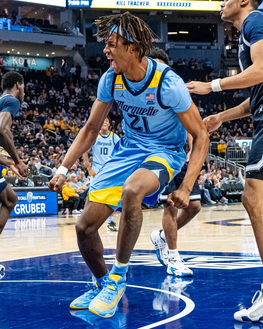 No. 6 Marquette Golden Eagles defeat Georgetown 81-51 on Friday, December 22, 2023 at Fiserv Forum In Milwaukee, WI