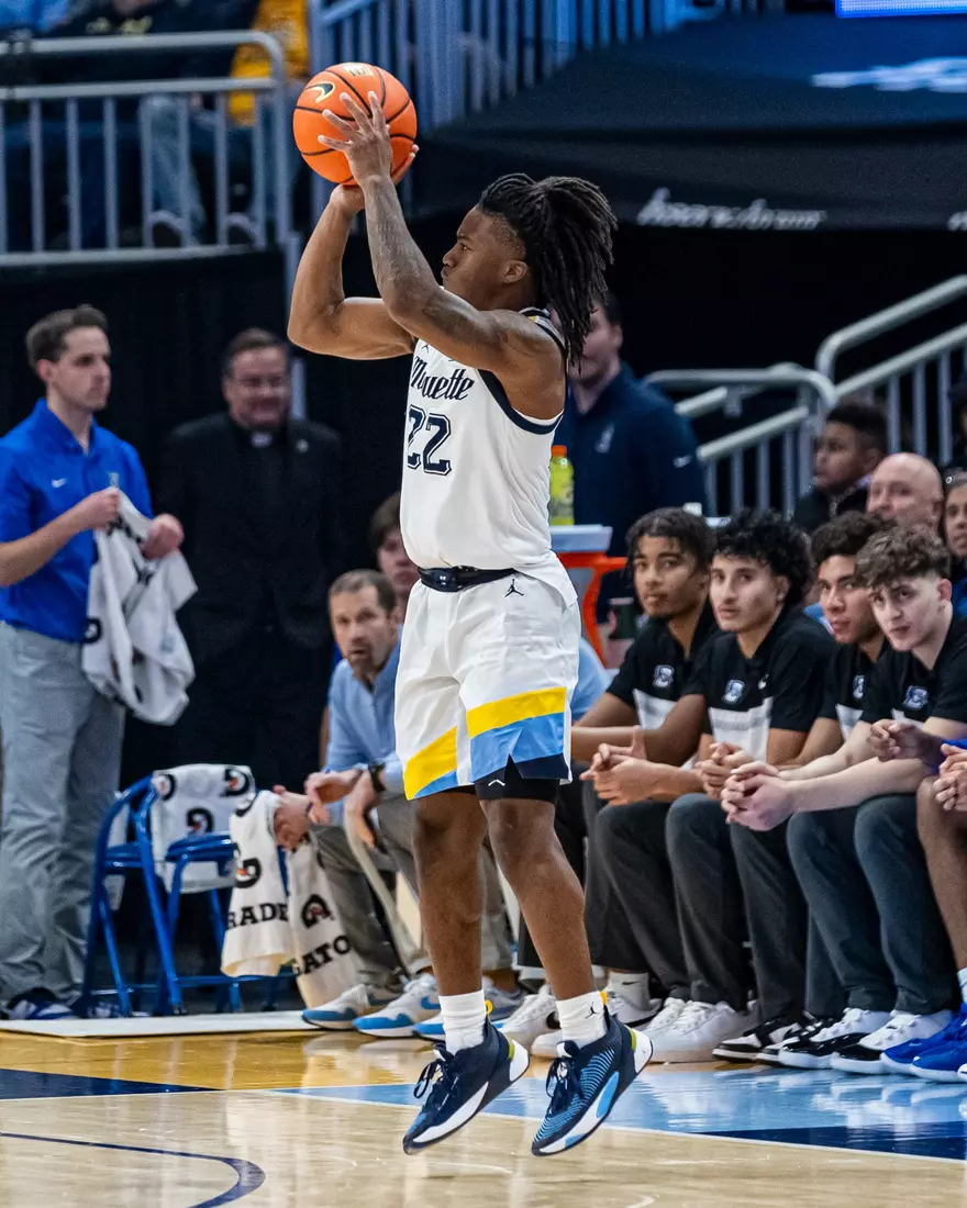No. 10 Marquette Men's Basketball Defeats No. 22 Creighton 72-67 on December 30th, 2023 at Fisrev Forum in Milwaukee, WI