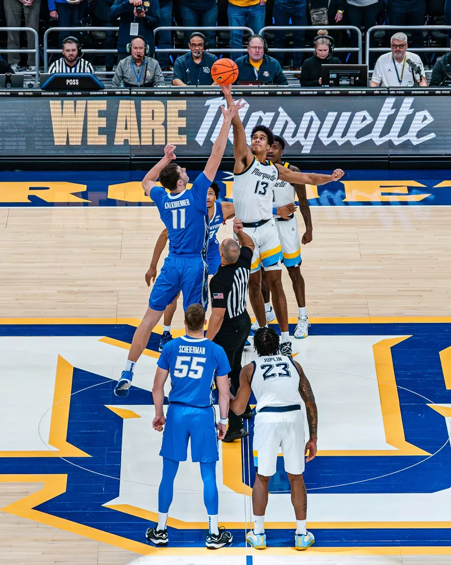 No. 10 Marquette Men's Basketball Defeats No. 22 Creighton 72-67 on December 30th, 2023 at Fisrev Forum in Milwaukee, WI