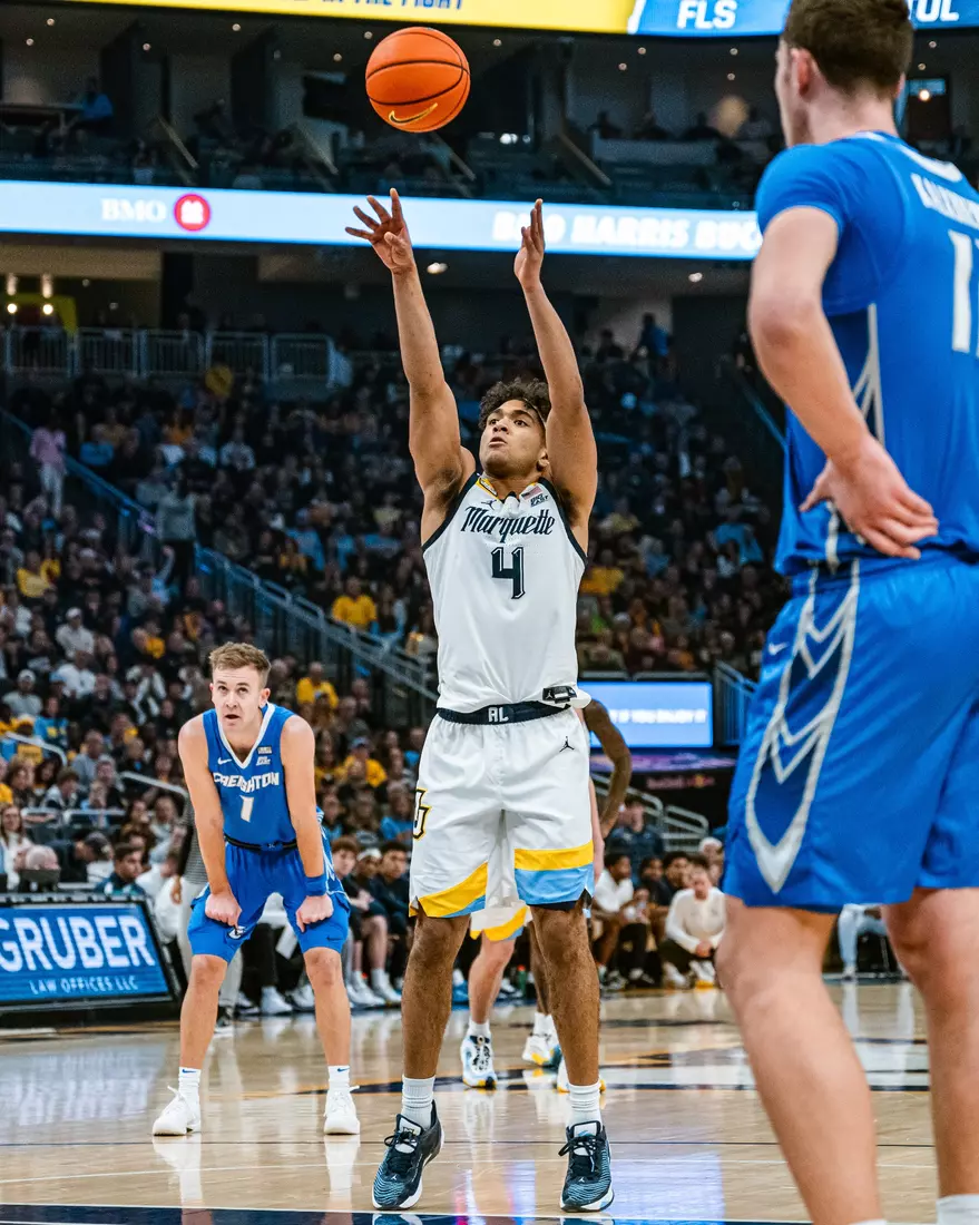 No. 10 Marquette Men's Basketball Defeats No. 22 Creighton 72-67 on December 30th, 2023 at Fisrev Forum in Milwaukee, WI