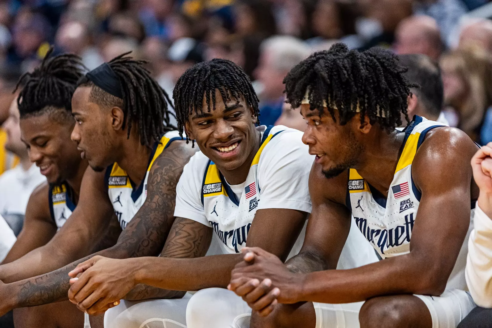 No. 10 Marquette Men's Basketball Defeats No. 22 Creighton 72-67 on December 30th, 2023 at Fisrev Forum in Milwaukee, WI
