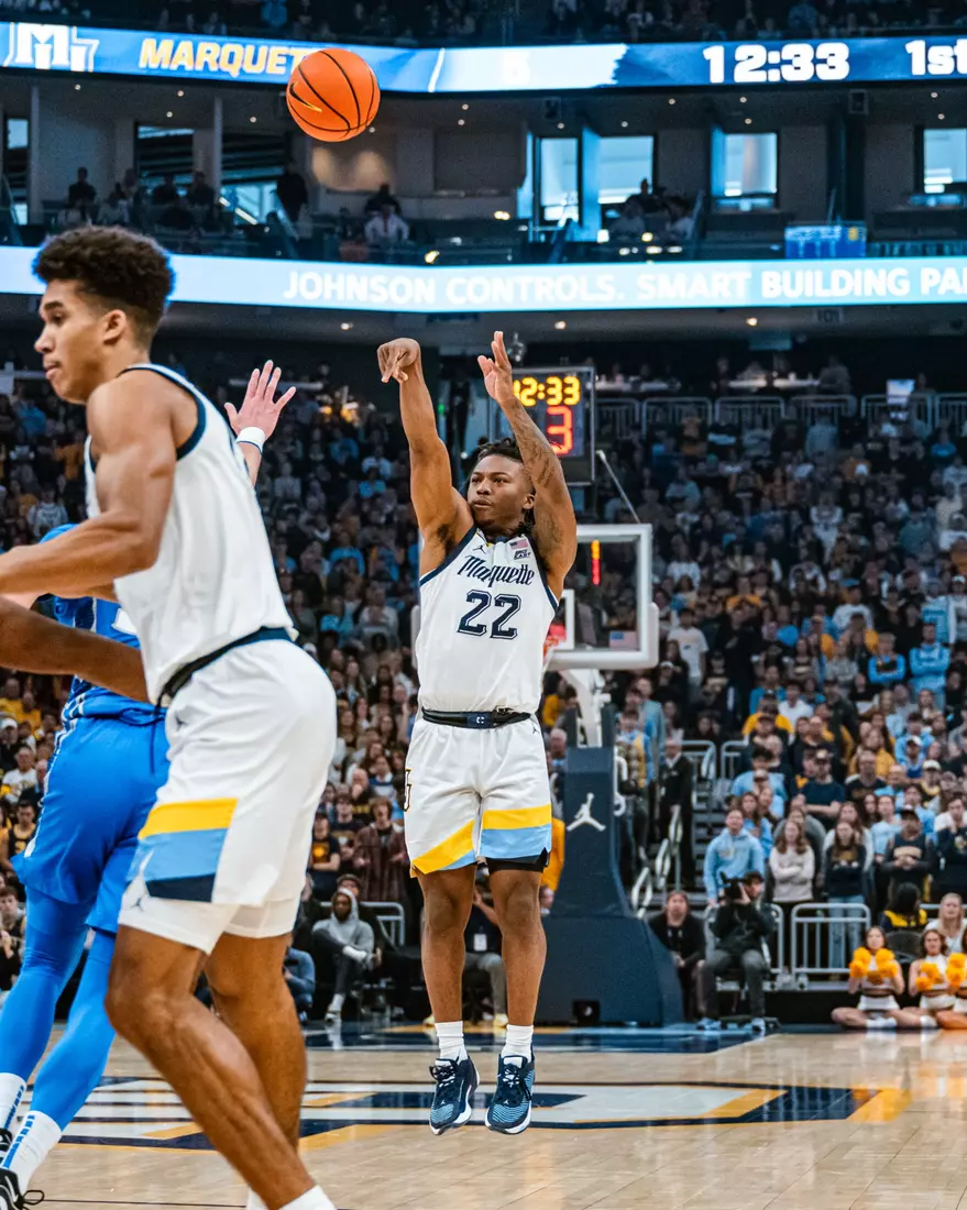 No. 10 Marquette Men's Basketball Defeats No. 22 Creighton 72-67 on December 30th, 2023 at Fisrev Forum in Milwaukee, WI