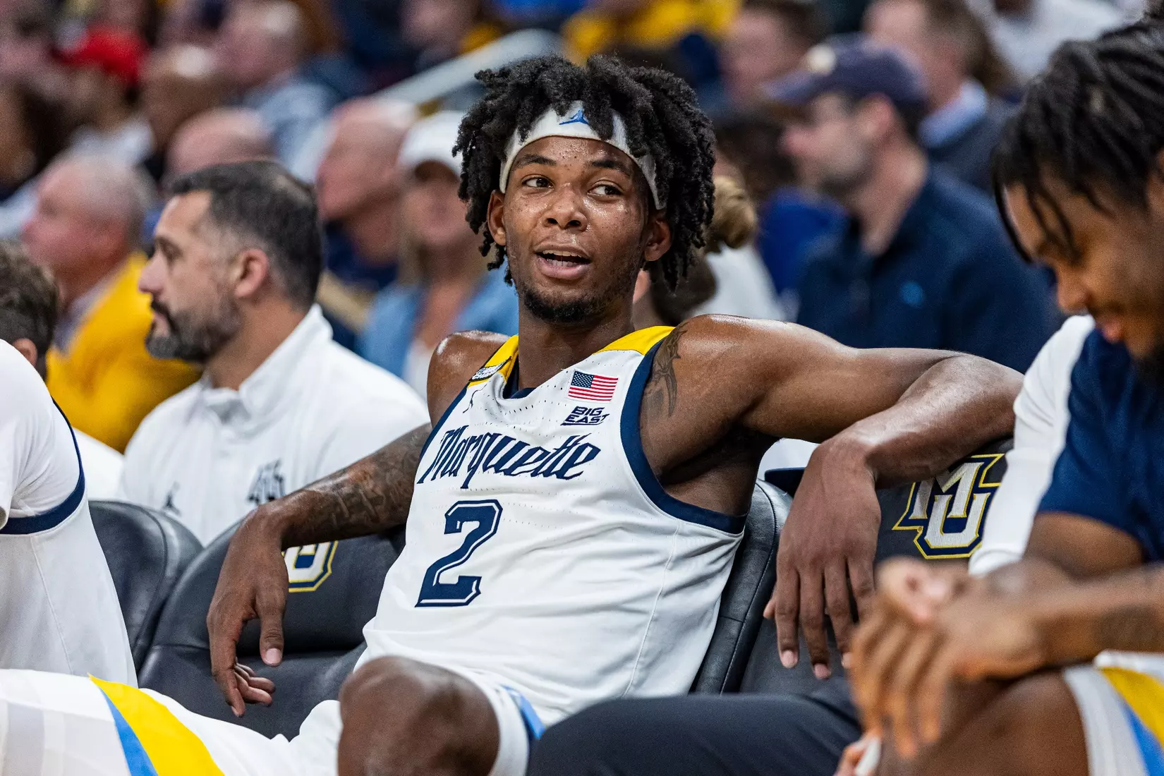 No. 10 Marquette Men's Basketball Defeats No. 22 Creighton 72-67 on December 30th, 2023 at Fisrev Forum in Milwaukee, WI