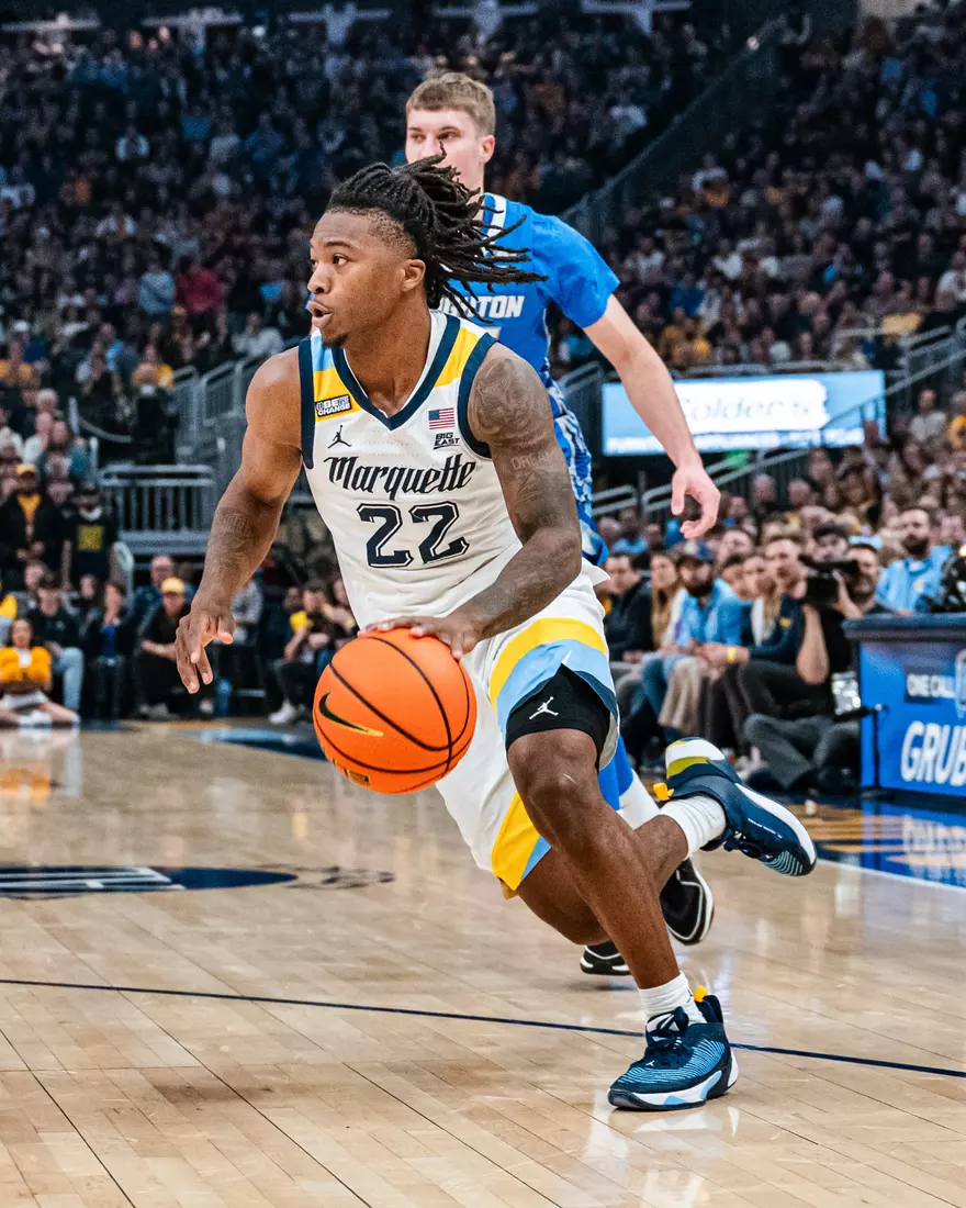 No. 10 Marquette Men's Basketball Defeats No. 22 Creighton 72-67 on December 30th, 2023 at Fisrev Forum in Milwaukee, WI