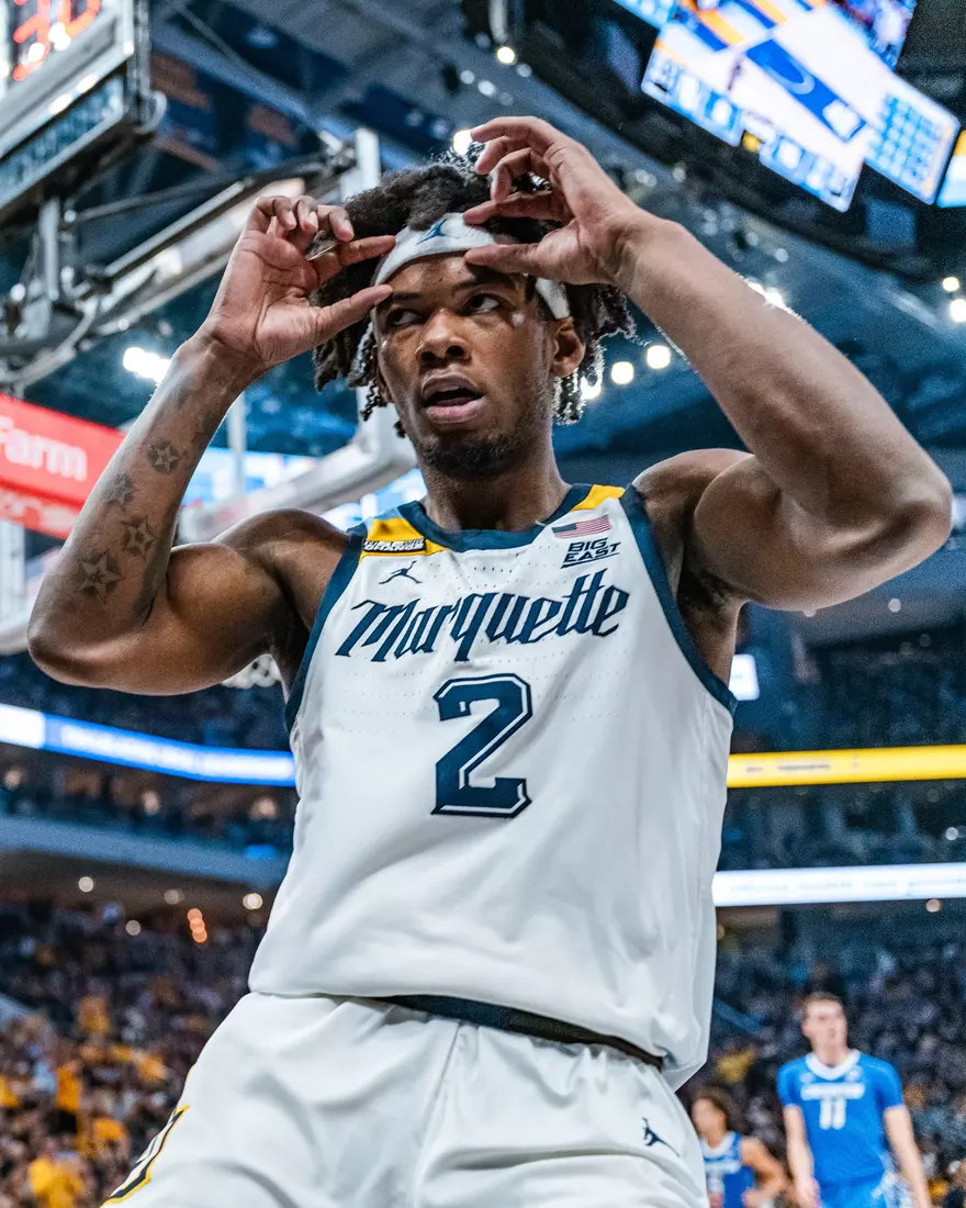 No. 10 Marquette Men's Basketball Defeats No. 22 Creighton 72-67 on December 30th, 2023 at Fisrev Forum in Milwaukee, WI