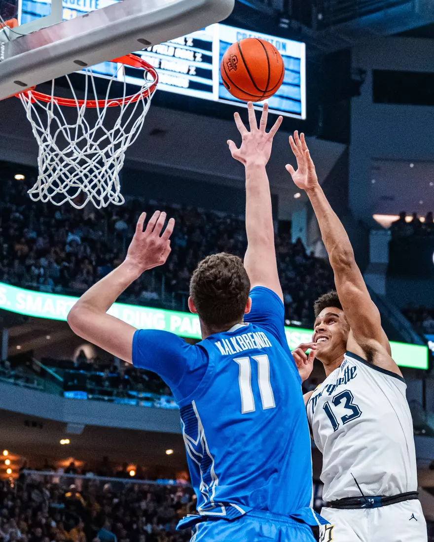 No. 10 Marquette Men's Basketball Defeats No. 22 Creighton 72-67 on December 30th, 2023 at Fisrev Forum in Milwaukee, WI
